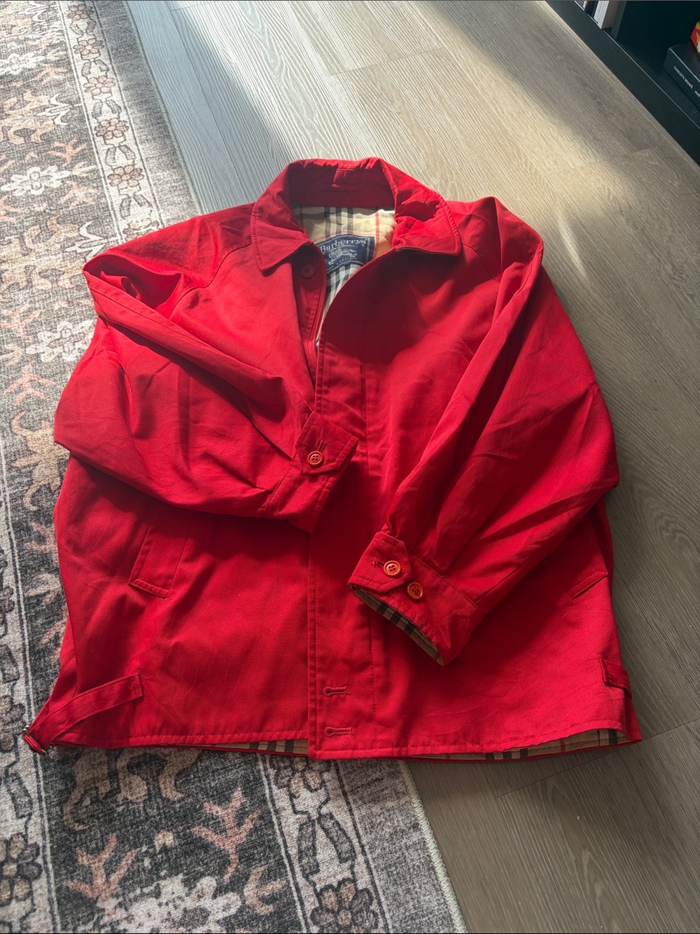 Burberry Red Windbreaker